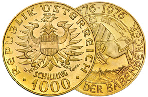1000 Gold Schilling Austria