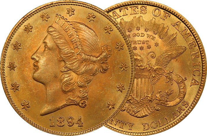 $20 Liberty Head Double Eagle Gold Coin